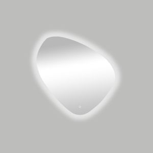 Best Design Spiegel Ballon Asymmetrisch 80x80 cm Met LED Verlichting Rondom en One-Touch Bediening
