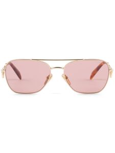 Prada Eyewear lunettes de soleil à monture pilote - Rose