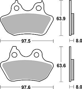 TRW Brake pad mcb 799 pc organic perf.comfort