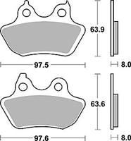 TRW Brake pad mcb 799 pc organic perf.comfort