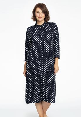 Yoek Blouse midi | Blauw | Maat 54/56