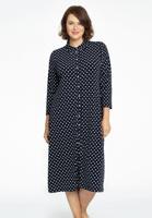 Yoek Blouse midi | Blauw | Maat 58/60