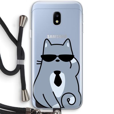 Cool cat: Samsung Galaxy J3 (2017) Transparant Hoesje met koord