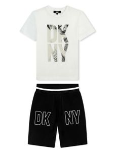 Dkny Kids survêtement en coton à logo imprimé - Blanc