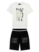 Dkny Kids survêtement en coton à logo imprimé - Blanc