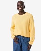 HEMA Damestrui Olena fijngebreid geel (geel)