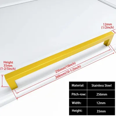 Zwart Vierkant Meubelhandvat - Aluminiumlegering | Verschillende Maten | Inclusief Schroeven