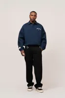 Equalité Varsity Polo Sweater Heren Donkerblauw/Gebroken Wit - Maat S - Kleur: Donkerblauw | Soccerfanshop