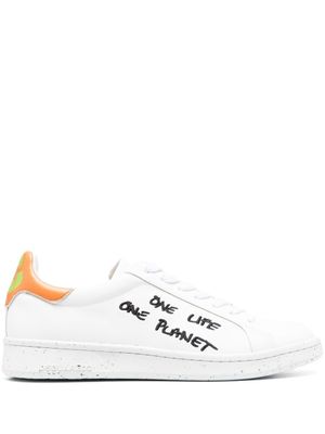 DSQUARED2 baskets à slogan imprimé - Blanc