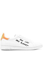 DSQUARED2 baskets à slogan imprimé - Blanc