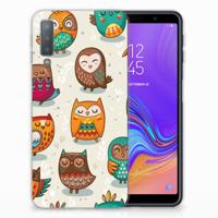 Samsung Galaxy A7 (2018) | TPU Hoesje | Vrolijke Uilen