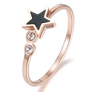 Cilla Jewels ring Verguld edelstaal Star Rose-17mm