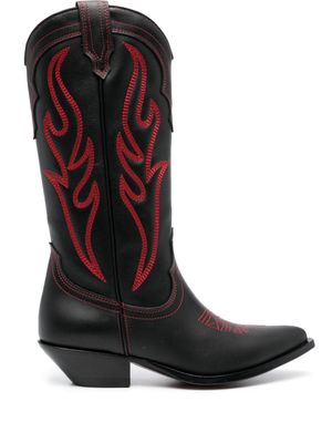 Sonora bottines Santa Fe d'inspiration western - Noir