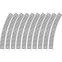 N Minitrix rails 14910 Gebogen rails 30 ° 261.8 mm 10 stuk(s) - thumbnail