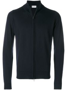 John Smedley cardigan à col montant - Bleu