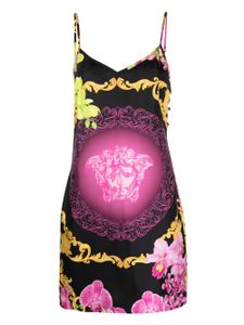 Versace robe courte à imprimé Medusa - Noir