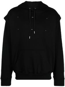 HELIOT EMIL hoodie en coton à logo brodé - Noir