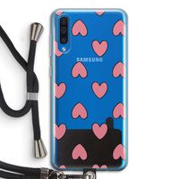Ondersteboven verliefd: Samsung Galaxy A50 Transparant Hoesje met koord
