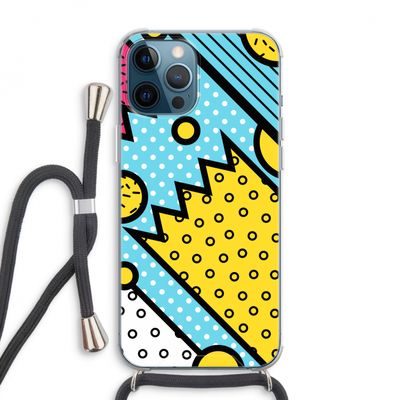 Pop Art #1: iPhone 12 Pro Max Transparant Hoesje met koord