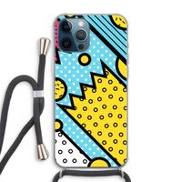 Pop Art #1: iPhone 12 Pro Max Transparant Hoesje met koord
