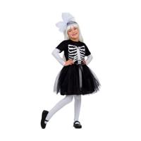 Kostuums voor Kinderen My Other Me Skelet Tutu Zwart (3 Onderdelen) Maat 3-4 Jaar