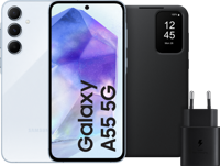 Samsung Galaxy A55 128GB Lichtblauw 5G + Accessoirepakket