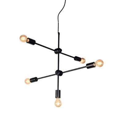 Label51 5-lichts hanglampStilo Ø 70cm - zwart - 18094373
