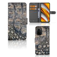 Poco F3 | Xiaomi Mi 11i | Telefoonhoesje | Met pasjeshouder | Krokodillenprint