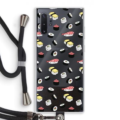 Sushi time: Samsung Galaxy Note 10 Plus Transparant Hoesje met koord