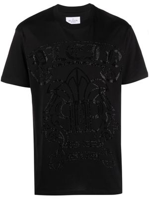 Philipp Plein t-shirt orné de sequins à manches courtes - Noir