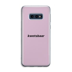 kwetsbaar: Samsung Galaxy S10e Transparant Hoesje