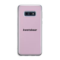 kwetsbaar: Samsung Galaxy S10e Transparant Hoesje
