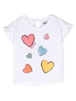 Moschino Kids t-shirt volanté à imprimé graphique - Blanc - thumbnail