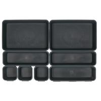 Lade organizer - 16-delig - donkergrijs - kunststof - modulair - ladeverdeler