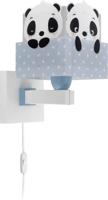 Dalber Kinderkamer wandlampPanda soft blauw - 63169T