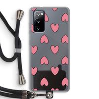 Ondersteboven verliefd: Samsung Galaxy S20 FE / S20 FE 5G Transparant Hoesje met koord