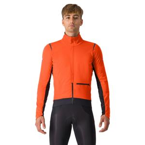 Castelli Alpha Doppio RoS lange mouw fietsjack brilliant orange/black reflex heren XL