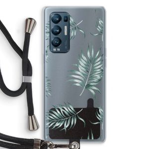 Simple leaves: Oppo Find X3 Neo Transparant Hoesje met koord