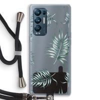Simple leaves: Oppo Find X3 Neo Transparant Hoesje met koord