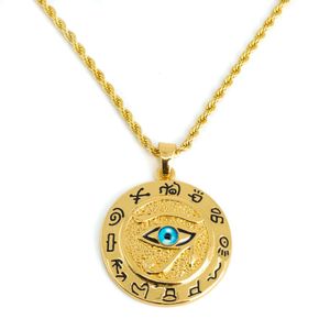 Amulet Goudkleurig Oog van Horus (40 mm)