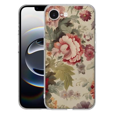 TPU Hoesje iPhone 16e - Bloemen Backcover