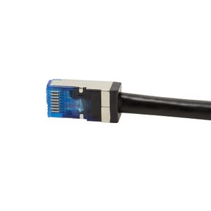 LogiLink CQ7143S RJ45 Netwerkkabel, patchkabel CAT 6A S/FTP 50.00 m Zwart Afgeschermd, UV-bestendig, Oliebestendig 1 stuk(s)