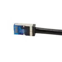 LogiLink CQ7143S RJ45 Netwerkkabel, patchkabel CAT 6A S/FTP 50.00 m Zwart Afgeschermd, UV-bestendig, Oliebestendig 1 stuk(s) - thumbnail