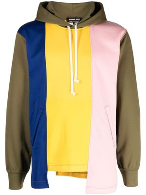 Comme des Garçons Homme Deux hoodie asymétrique à lien de resserrage - Multicolore