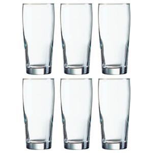 Arcoroc Bierglazen - 12x stuks - fluitjes - glas - 400 ml - Glazen voor bier