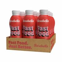 Barebells Fast Food 12x 500 ml Strawberry - thumbnail