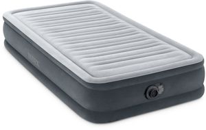 Intex Comfort Plush luchtbed - Eenpersoons - Ingebouwde elektrische pomp