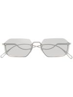 Emporio Armani lunettes de soleil à monture géométrique - Argent