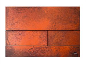TECE Square II drukplaat rusted steel cortenstaal