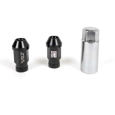 Set Bouten OMP 7075 40 mm M14 x 1,50 20 uds Zwart